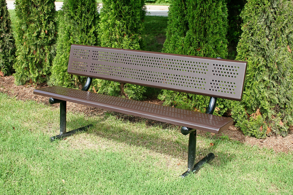 6' Standard Bench with Back