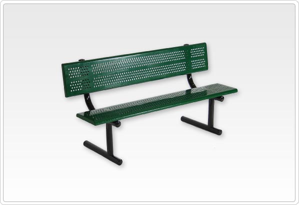 6' Standard Bench with Back