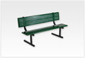 6' Standard Bench with Back