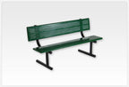 6' Standard Bench with Back