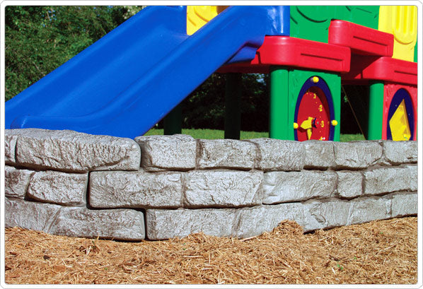 Faux Stone Border Timbers