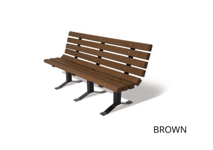 Recycled Bench with Back