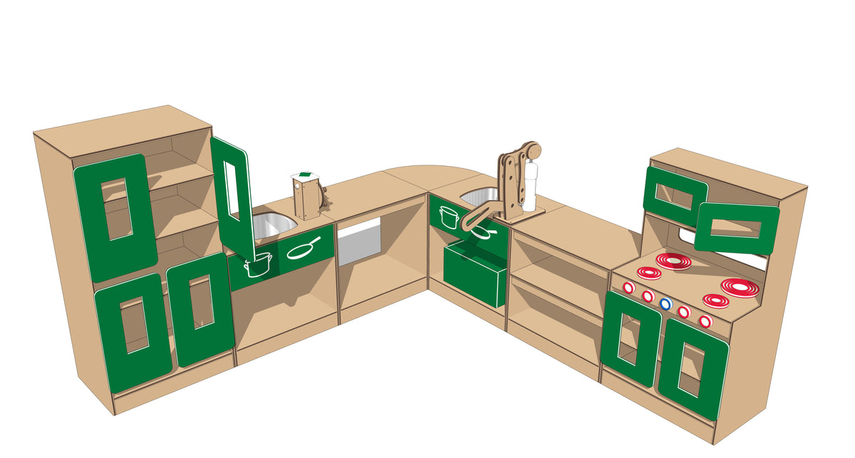 Corner Mud Kitchen Set