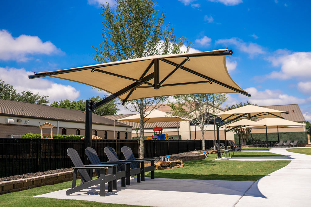 14' Square Cantilever Umbrella - Quick Ship