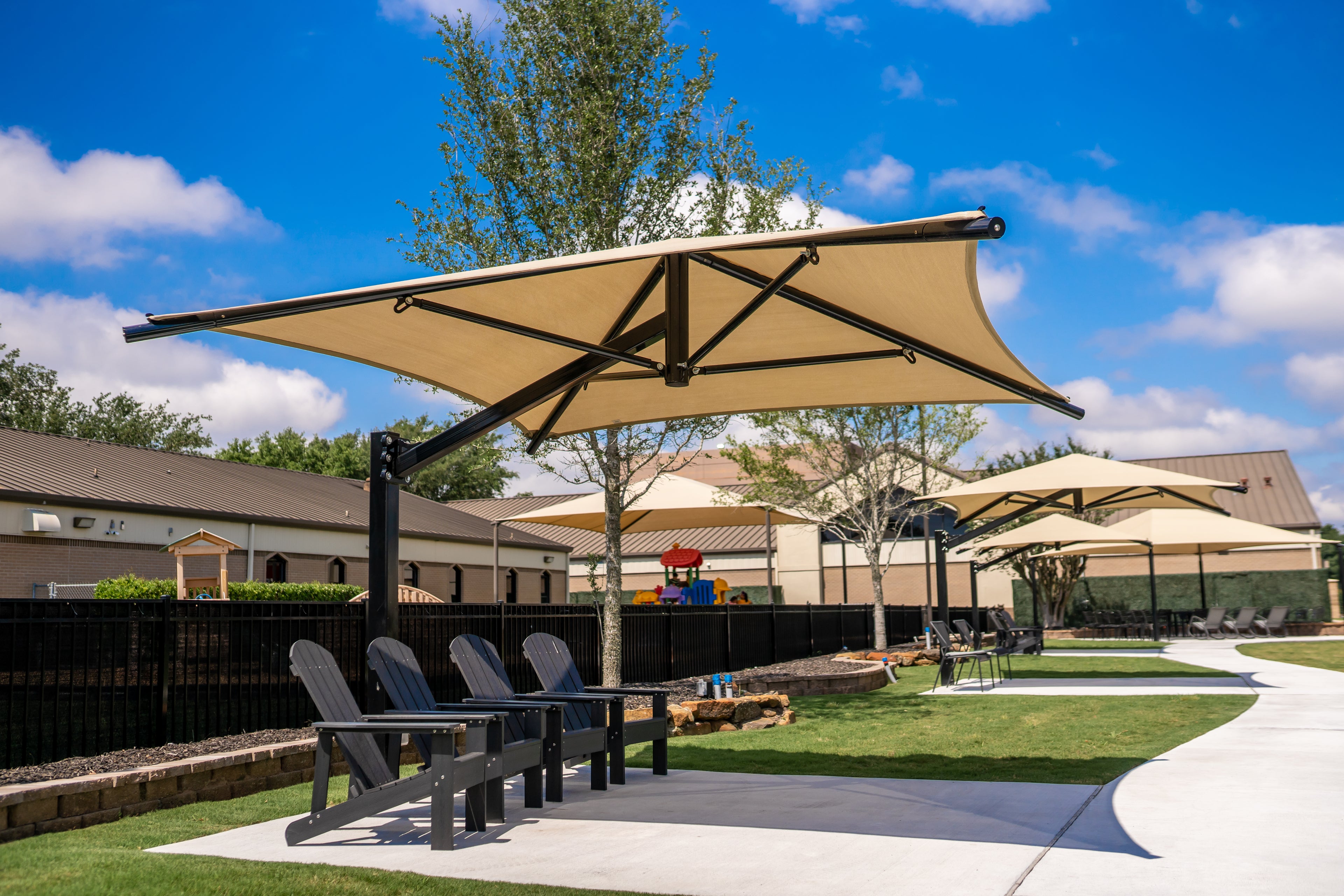 14' Square Cantilever Umbrella - Quick Ship