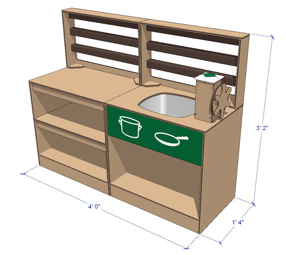 Mud Kitchen - Faucet & Sink