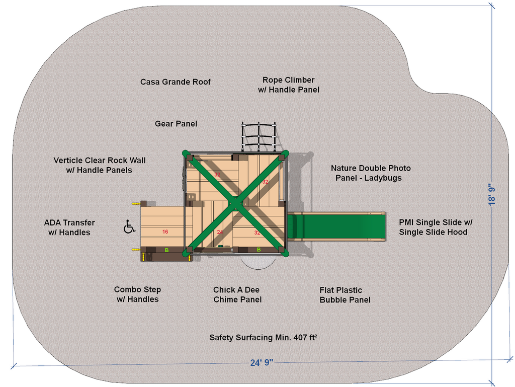 Ladybug Preschool Playground
