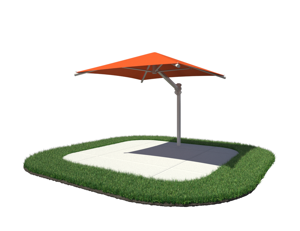 14' Square Cantilever Umbrella - Quick Ship