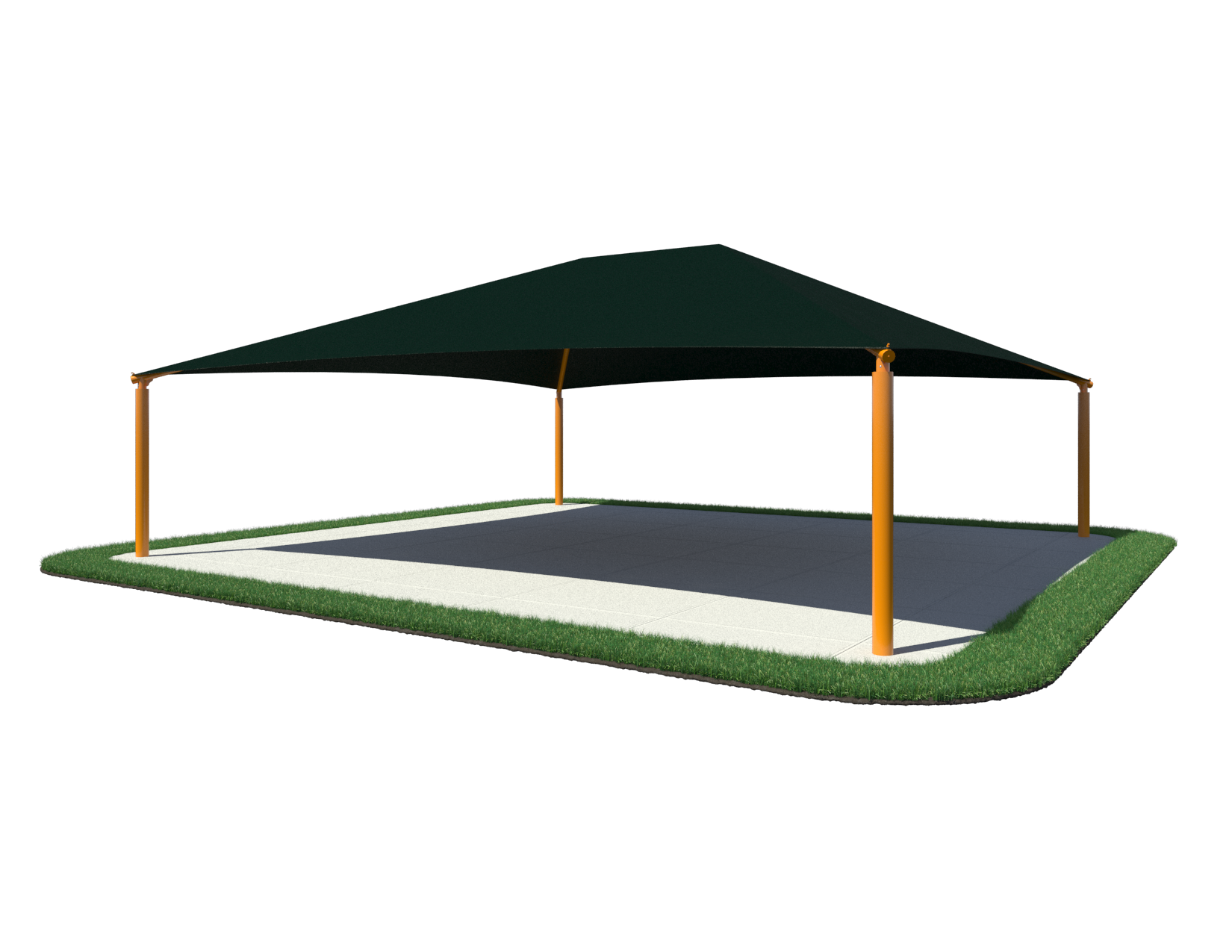 20' Square Hip Shade Structure - Quick Ship