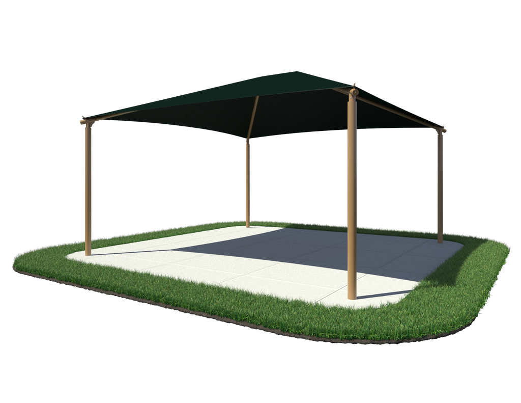 20' Square Hip Shade Structure - Quick Ship