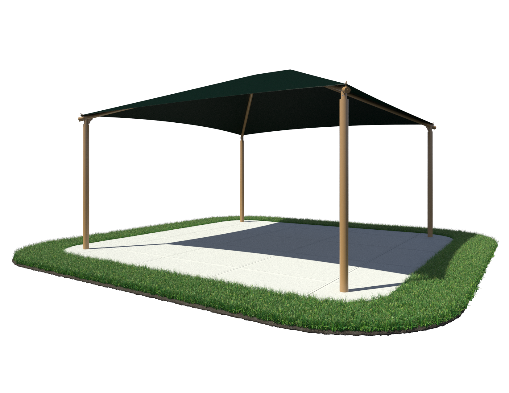 20' Square Hip Shade Structure - Quick Ship
