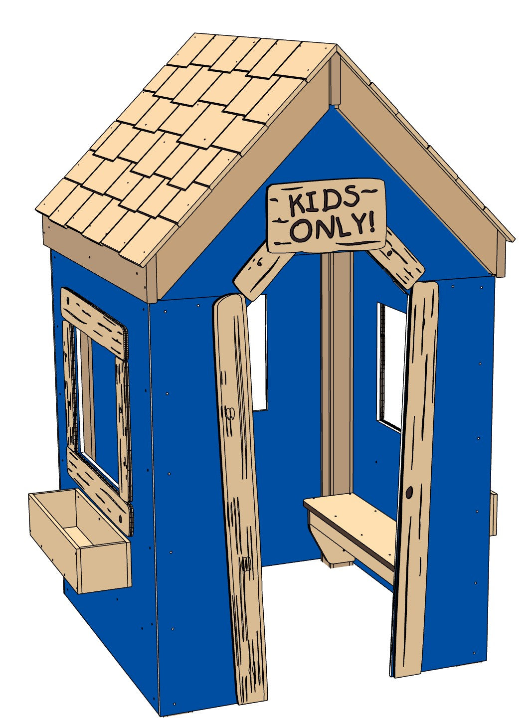 Wee Tots Clubhouse Playhouse