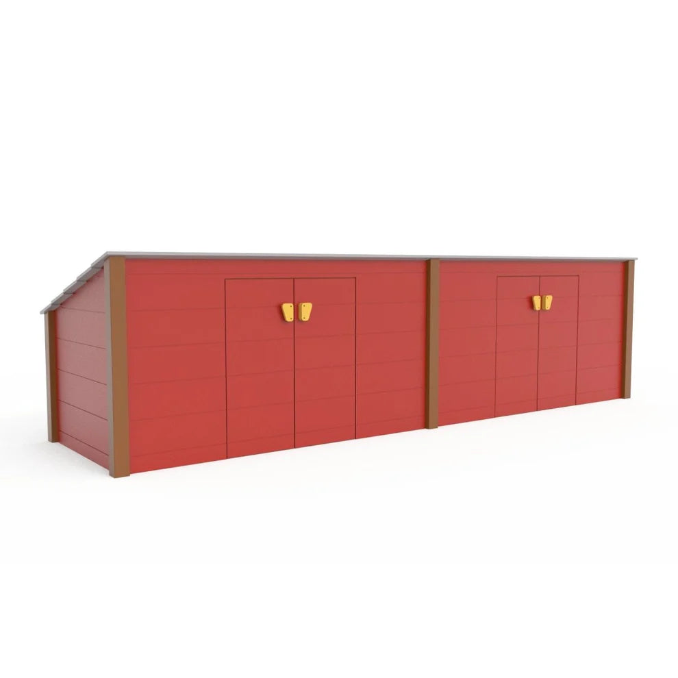 Double Modern Trike Shed
